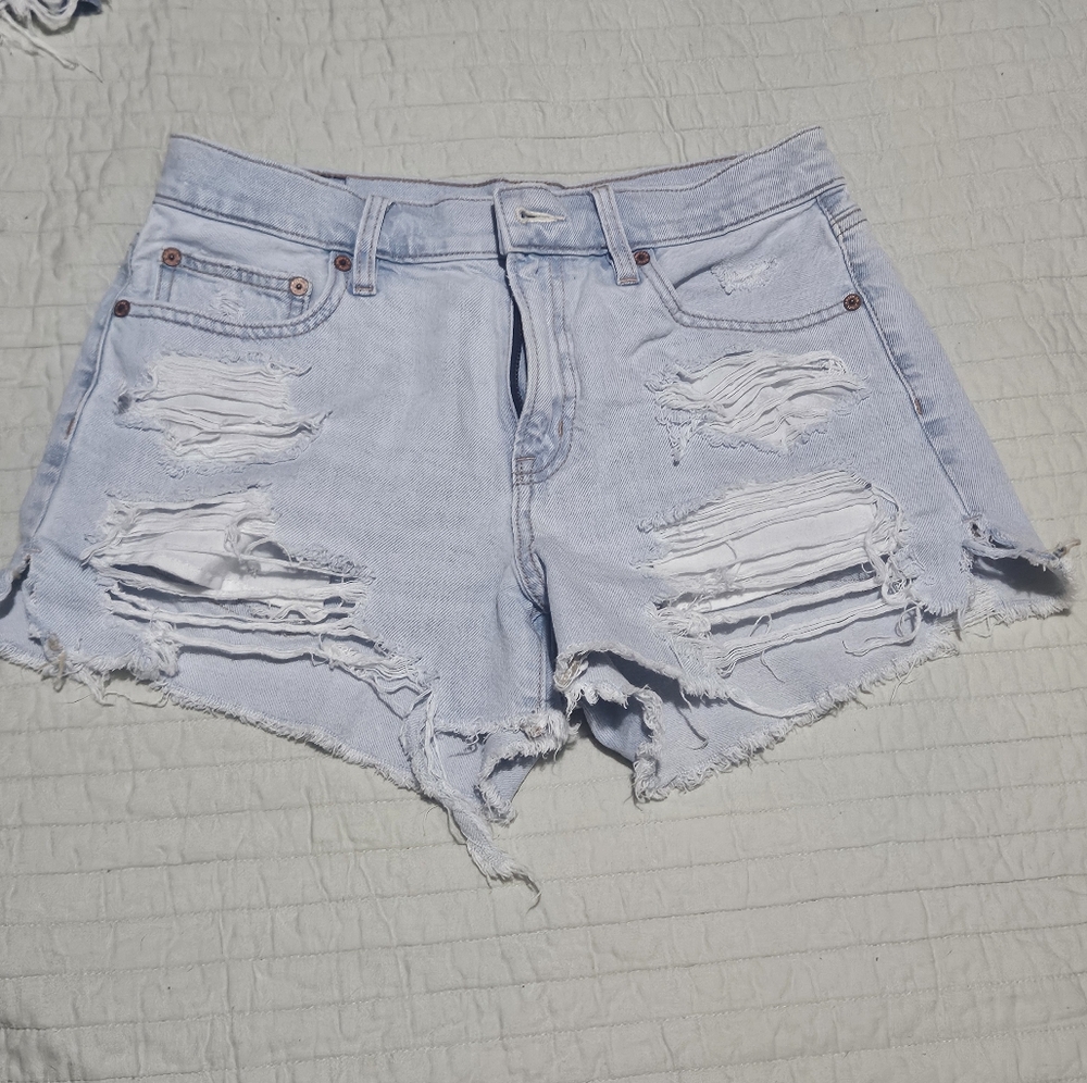 AE Light Wash 90s Boyfriend Shorts